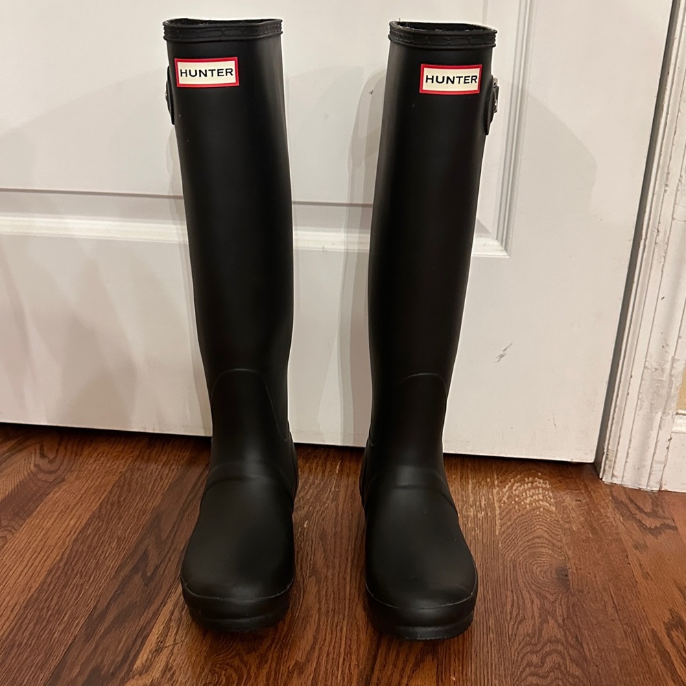 Hunter Classic Black Waterproof Rain Boots- Sz: 8